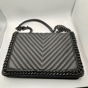 Aldo black chain bag